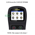 LCD Screen Display Replacement for CGSULIT TPMS80 Service Tool